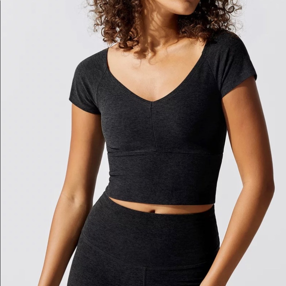 NWOT Beyond Yoga Spacedyed Day One Crop shirt XS